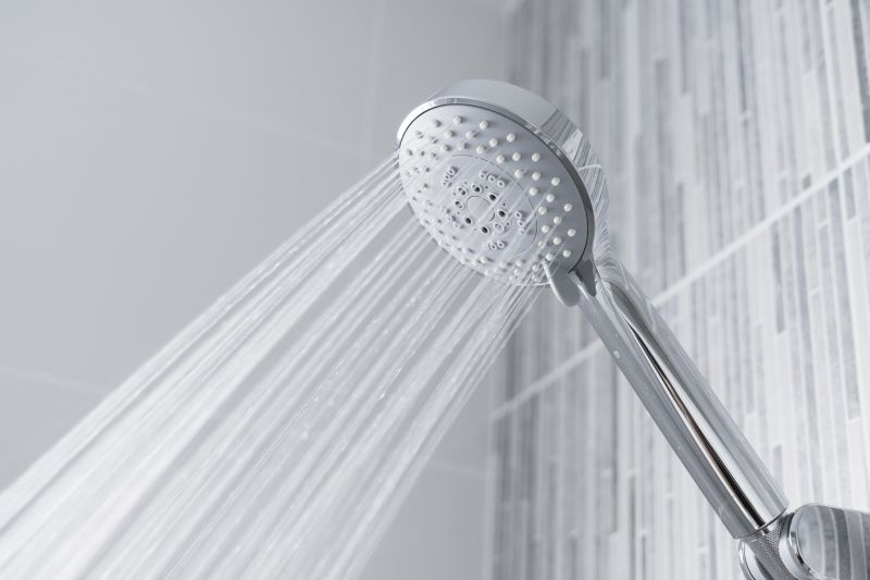 Rain Shower Head in a Minimalist Space