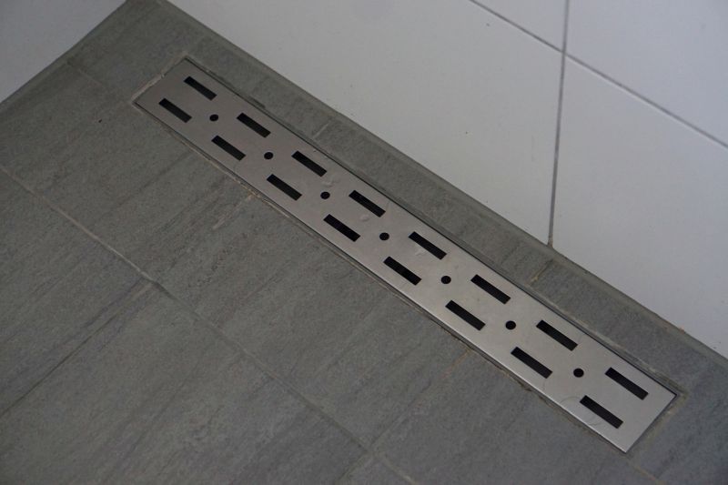 Linear Drain for Sleek Floor Finish